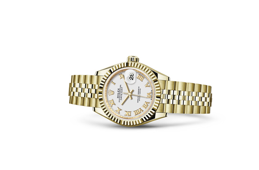 Reloj Rolex Lady-Datejust oro amarillo y esfera blanca en Joyería Grau 