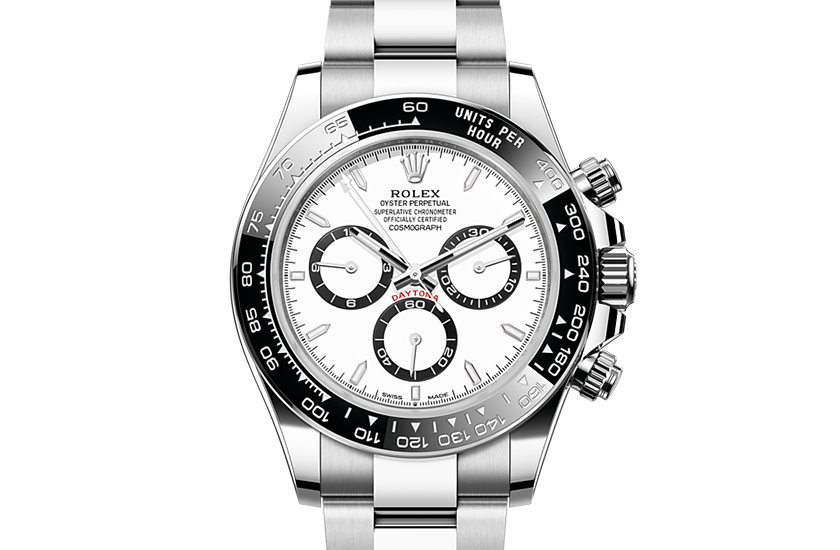 Rolex Cosmograph Daytona Oystersteel and White dial in Joyería Grau
