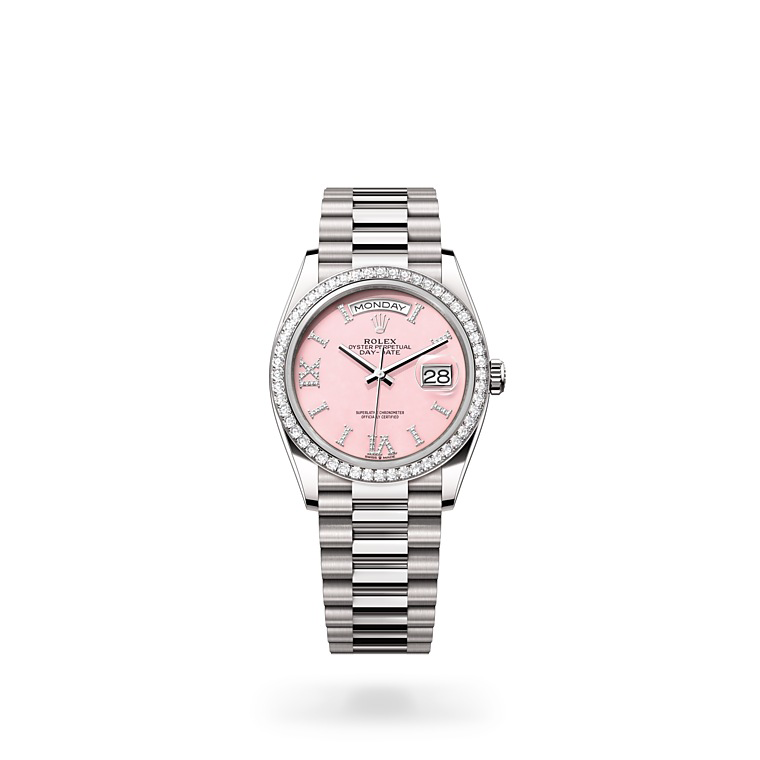 Rolex Oyster Perpetual 36 Everose gold and diamonds in Joyería Grau