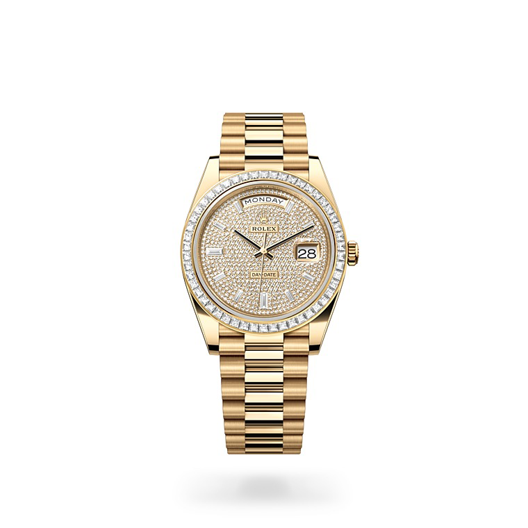 Rolex Day-Date 40 yellow gold and diamonds in Joyería Grau