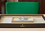 Reloj Rolex Datejust 31 esfera plateada engastada con diamantes watchdesk en Joyería Grau