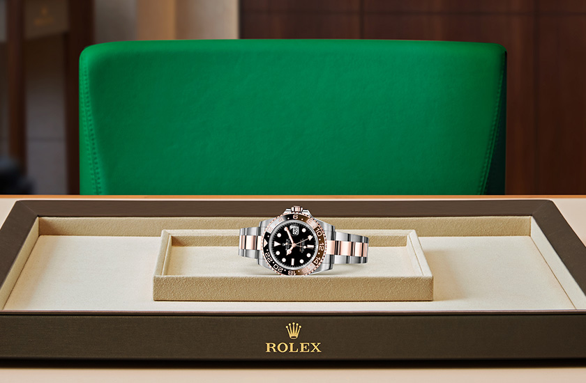  Reloj Rolex GMT-Master II acero Oystersteel, oro Everose y esfera en Joyería Grau