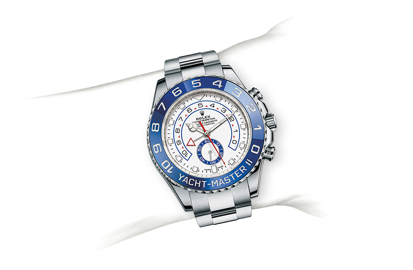 Simulación muñeca el Reloj Rolex Yacht-Master II en Joyería Grau