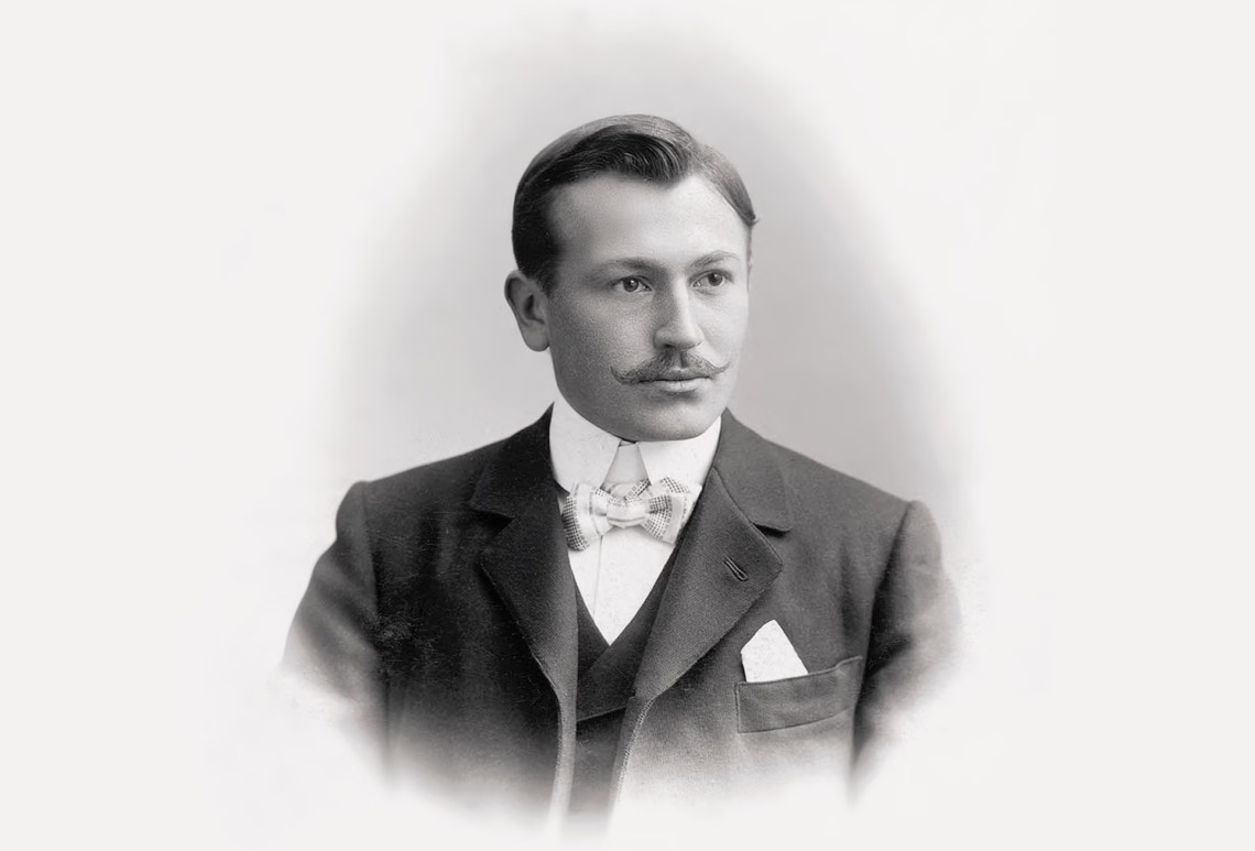 Hans Wilsdorf portrait, Rolex creator